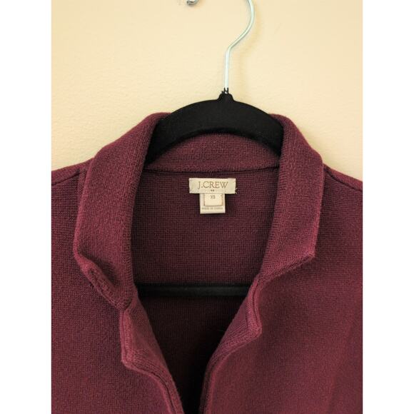 J.Crew Schoolboy Sweater Blazer in Midnight Burgundy XS - Picture 3 of 6